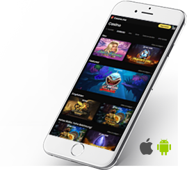 Casinospiele auf einem Handy. Verfügbar für iOS und Android.