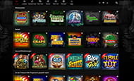 Das Bild zeigt einen kleinen Teil der riesigen Spielauswahl des Ruby Fortune Casinos. Zu sehen sind vor allem Slots.
