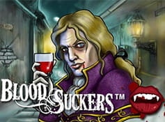 Hier könnt ihr das blutige Vampir-Vergnügen Blood Suckers von NetEnt gratis spielen